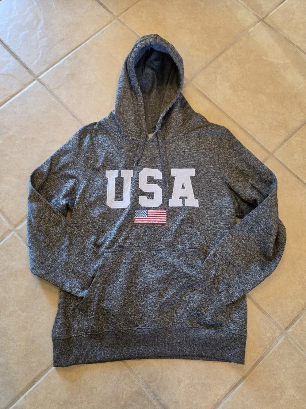 Kids USA Pullover Hoodie - Gray - Size S